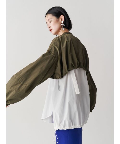 キャミブラウス　UN3D UN3D. ブラウス シャツ LAYERED SHIRT CAMISOLE / レイヤード