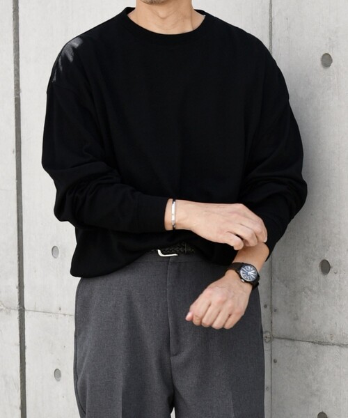 SHIPS any tシャツ any: 「手洗い可能」バンブー レーヨン ウール混