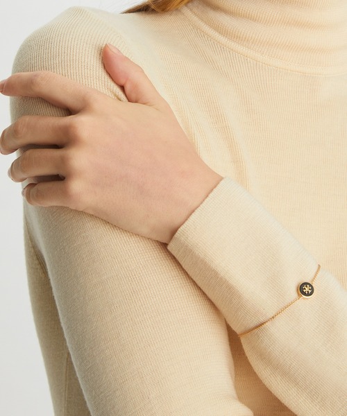 【国内即発】TORY BURCH キラ エナメル チェーン ブレスレット キラ エナメル スリムブレスレット: レディース ブレスレット