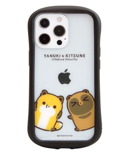 スマホケース タヌキとキツネ i select clear iPhone 13 Pro