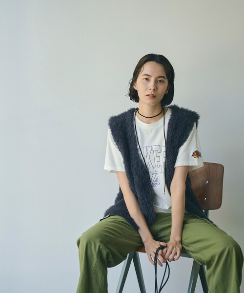 pick and Span コットンコードヤーン天竺ニットベスト Spick & Span（スピックアンドスパン）の「コットンコードヤーン天竺