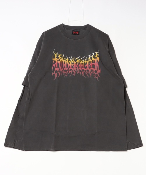 tシャツ A'GEM/9 × .kom 「LOVE KILLER/ラブ キラー」 Graphic various logo layered Long