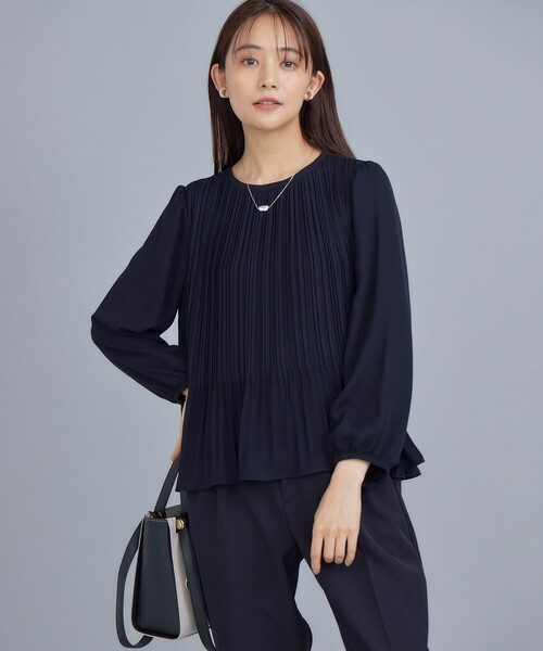 ブラウス シャツ ジョーゼットシフォンプリーツ レディース : ZOZOTOWN