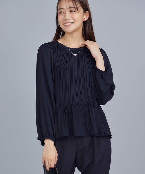 ブラウス シャツ ジョーゼットシフォンプリーツ レディース : ZOZOTOWN