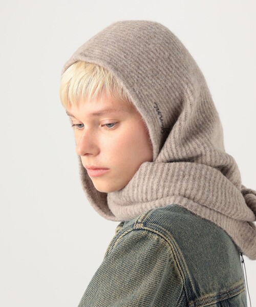 GANNI（ガニー） ニット帽 ニットキャップ GANNI Soft wool バラクラバ