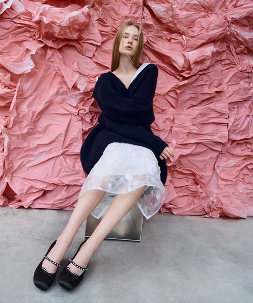 TED BAKER サテンパンプス CHARLES ＆ KEITH パンプス サテン ジェムエンベリッシュドボウ