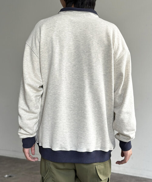 CPCM tシャツ 「U.S. POLO ASSN.」裏毛ハーフジッププルオーバー
