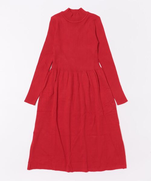 スペッチオ ✨美品✨ ニットロングワンピース　ハイネック　L　ウール混　日本製 THISIS ワンピース ロングニットワンピース レディース
