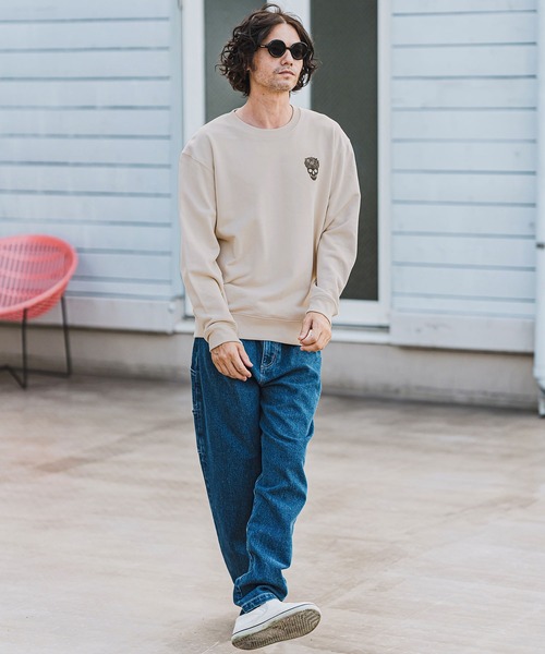 ★★★新品未開封★金属バット★スウェット★トレーナー★Mサイズ★★★ CAMBIO（カンビオ） トレーナー スウェット msw1596-裏毛ダメージ