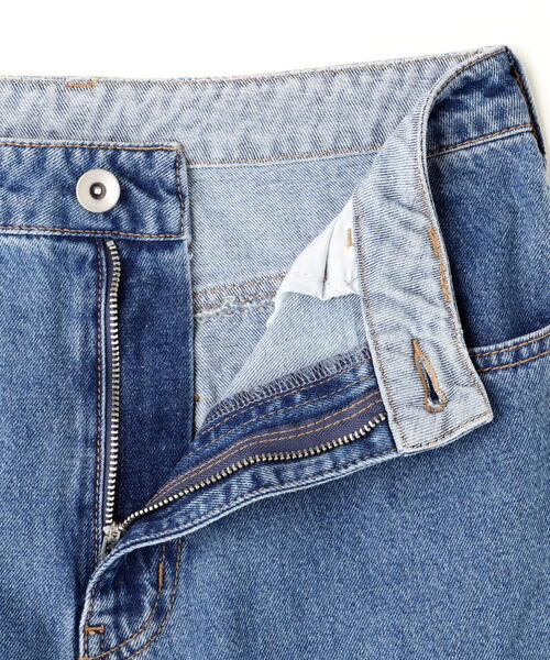 9090 テーパード デニム 9090 King Logo Damage Buggy Denim キングロゴ デニムパンツ