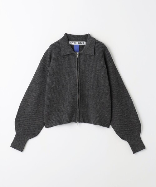 CITEN カーディガン 「CITEN」ポロエリZIPカーディガン