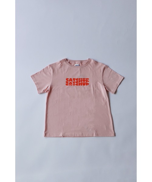 tシャツ 「Catchup」Catchup プリントスウェットトップス（大人サイズ） レディース Catchup tシャツ 「Catchup」Catchup プリントスウェット