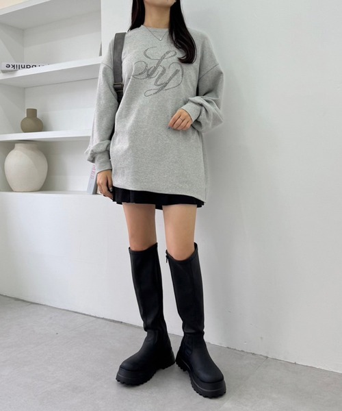 one after another NICE CLAUPロングブーツ厚底ブラック セール】カバーロングブーツ（ブーツ）｜one after another NICE