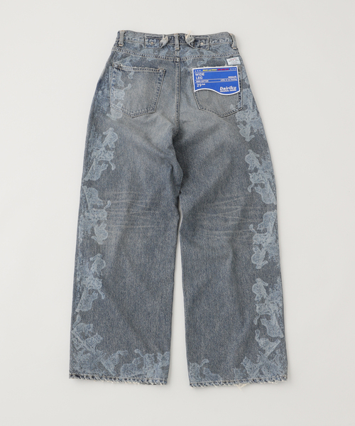 パンツ DAIRIKU CatPrinted Wide Denim pants DAIRIKU ジーンズ 「DAIRIKU / ダイリク」CatPrinted Vintage