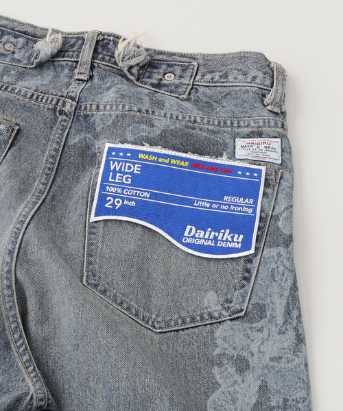 DAIRIKU ジーンズ 「DAIRIKU / ダイリク」CatPrinted Vintage