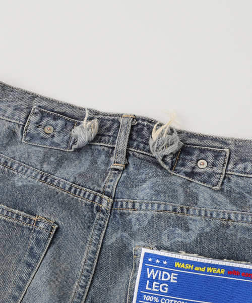 パンツ DAIRIKU CatPrinted Wide Denim pants DAIRIKU ジーンズ 「DAIRIKU / ダイリク」CatPrinted Vintage