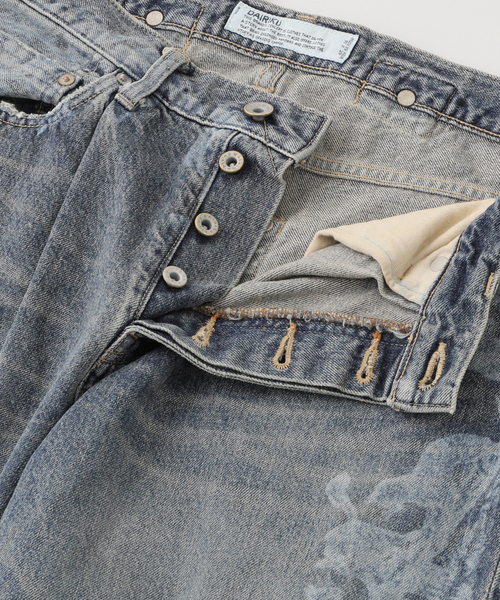 DAIRIKU ジーンズ 「DAIRIKU / ダイリク」CatPrinted Vintage