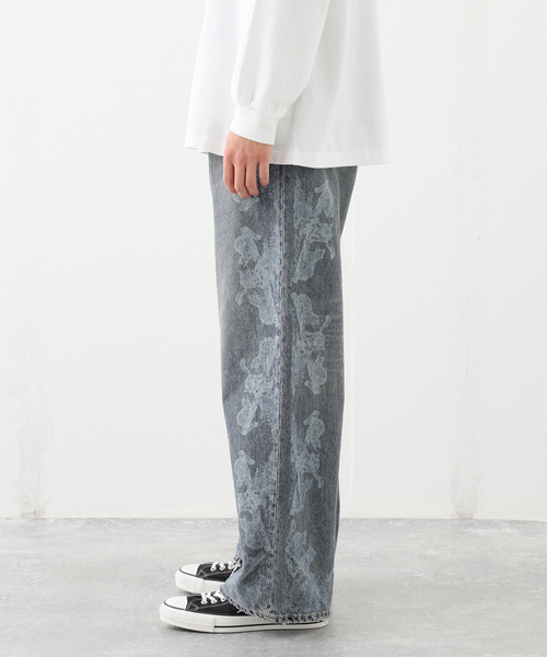パンツ DAIRIKU CatPrinted Wide Denim pants DAIRIKU ジーンズ 「DAIRIKU / ダイリク」CatPrinted Vintage