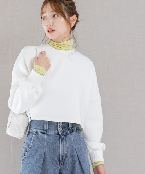 tシャツ エアーダンボールショートプルオーバー レディース