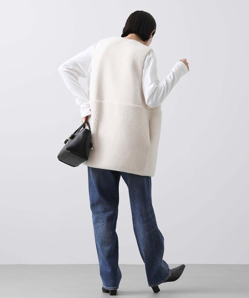 DRAWER ドゥロワー 3G シャギー ニットジレ アイボリー ドゥロワーのジレの商品一覧｜ユナイテッドアローズ公式通販 - UNITED