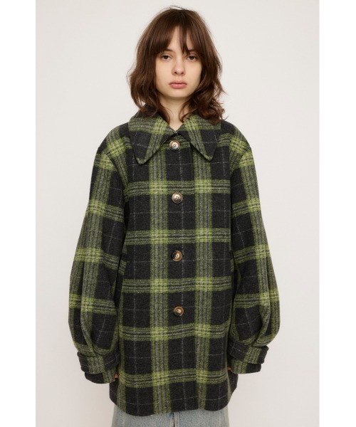 SLY（スライ） コート アウター OVER MIDI CHECK COAT オーバー ミディ