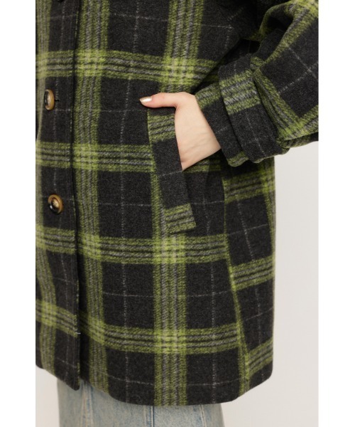 SLY アウター OVER MIDI CHECK COAT オーバー ミディ チェック