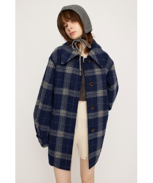 美品！yori チェックコート38 yori】注目「コート」3着！今年は“短め”が使えそう＜受注会速報＞ | VERY