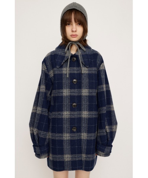 SLY オーバー ミディ チェック コート SLY アウター OVER MIDI CHECK COAT オーバー ミディ チェック