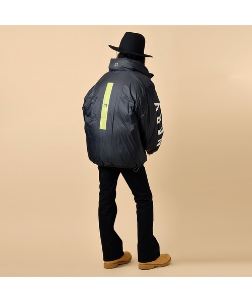 RADIO EVA ダウンジャケット ダウン A245 EVANGELION REVERSIBLE