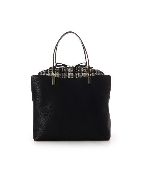 & chouette（アンドシュエット） ハンドバッグ ハンドル金具ツイード