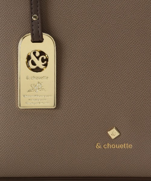 & chouette（アンドシュエット） ハンドバッグ ハンドル金具ツイード