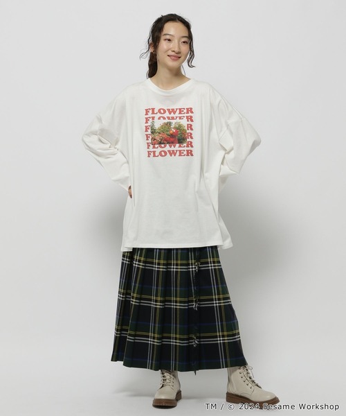tシャツ 「SESAME STREET(セサミストリート)」コラボ  フォトロングTシャツ レディース メンズ | niko and… | 16
