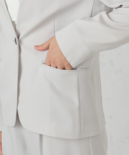 新品COMME CA ISM ジャケット 01 オフホワイト COMME CA ISM（コムサイズム） スーツ 「セットアップ対応