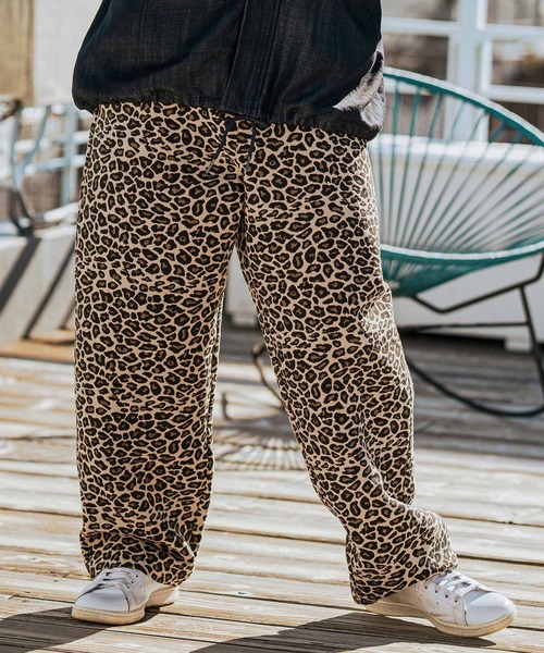 CAMBIO（カンビオ） パンツ mp13108-Leopard Gobelin Wide Straight