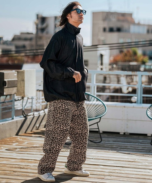 パンツ leoleo 50%OFF【CAMBIO(カンビオ)】Micro Brushed Leopard Pants ブラッシュド