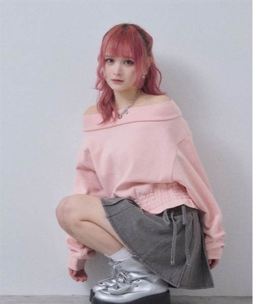 tシャツ スウェットオフショルＴＯＰＳ レディース