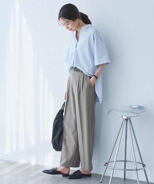 ロペピクニック　パンツスーツ上下　サイズ38 ROPÉ PICNIC(ロペピクニック) / クリアツイルワイドパンツ/セレモニー