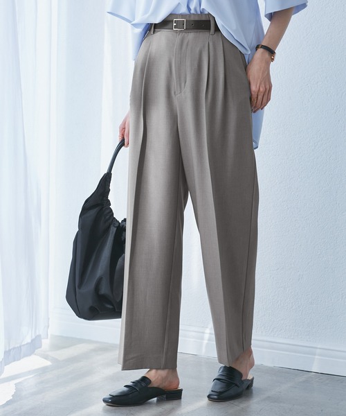 【2/15発送期限】(応レリピ様)(ハ✖️2連連結装飾あり)NAPEページ ROPE' PICNIC（ロペ ピクニック） パンツ クリアツイルワイドパンツ