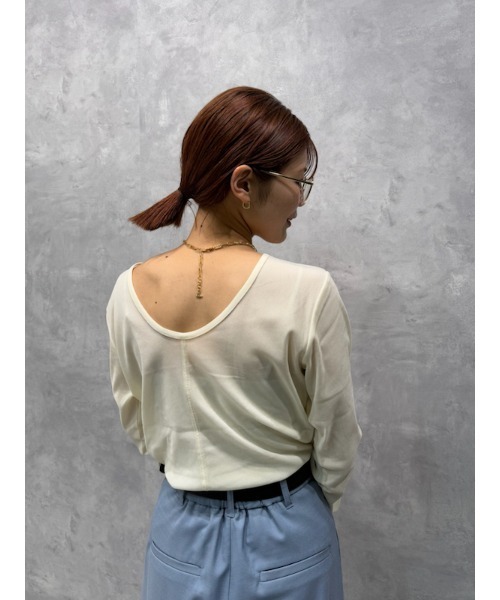 ⭐︎土日限定お値下げ⭐︎ Mila Owen フロッキーメッシュT フロッキーメッシュT(カットソー)｜トップス｜Mila Owen（ミラ