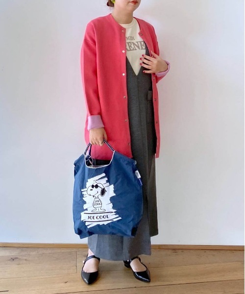 【Ball&CHAIN】PEANUTS JOE COOL 刺繍エコバッグ(L) Ball＆Chain ボール＆チェーン 32600 JOE COOL ＜Mサイズ