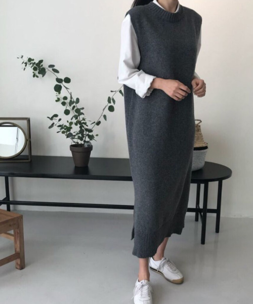 「emi+」 ニットワンピース FREE ブラック レディース_画像2