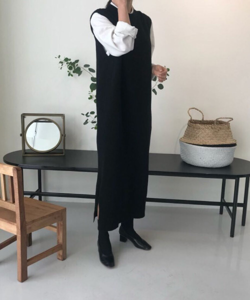 「emi+」 ニットワンピース FREE ブラック レディース_画像6