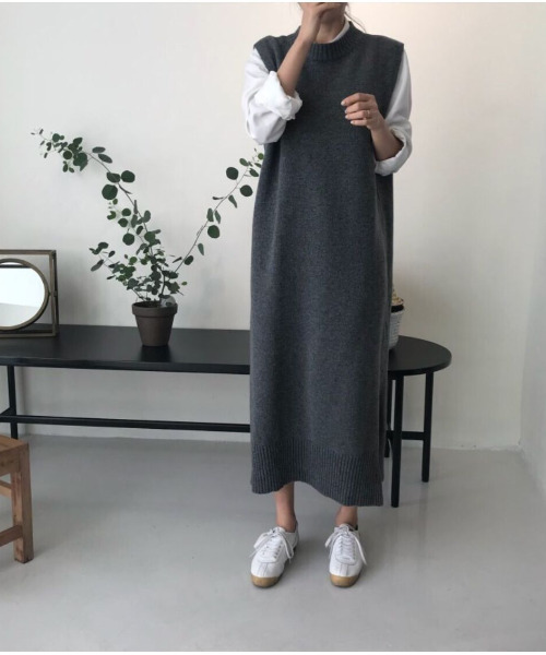 「emi+」 ニットワンピース FREE ブラック レディース_画像7