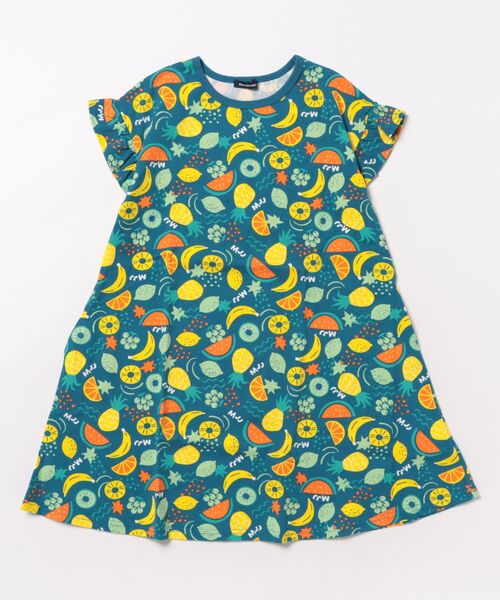 moujonjon（ムージョンジョン） ワンピース 天竺フルーツ総柄