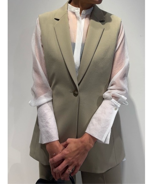 エストネーション　ジレ ESTNATION / ミックスツイード ジレ｜ESTNATION ONLINE STORE