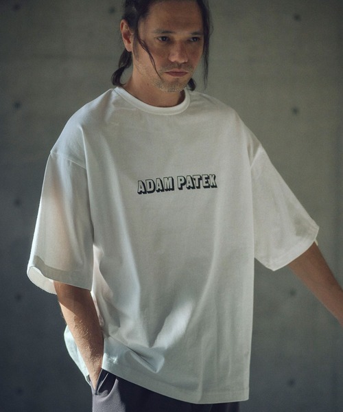 tシャツ ADAMPATEK/shadow logo short sleeve T/シャドウロゴプリントTシャツ(AP2514018) レディース メ ADAM PATEK tシャツ ADAMPATEK/shadow logo short sleeve T