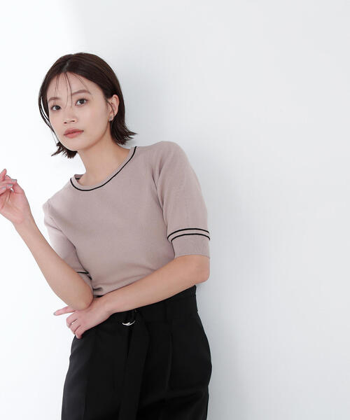 ニット セーター 「SALE／アンサンブル可能」きれいめベーシックニット レディース tb-2210-04_1.jpg