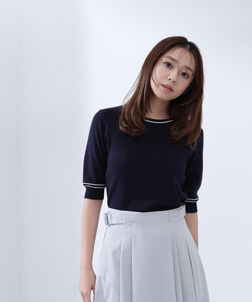 ベーシッククルーネックニット 新品　2022AW B:MING by BEAMS（ビーミング by ビームス）ベーシック クルー