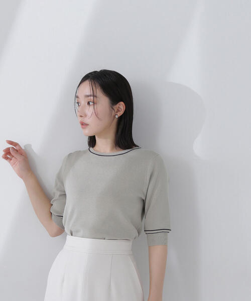 美品✨近年モデル セオリー ボーダー ニット 洗える ストレッチ クルーネック 楽天市場】ニット ボーダー ウォッシャブル トップス 春