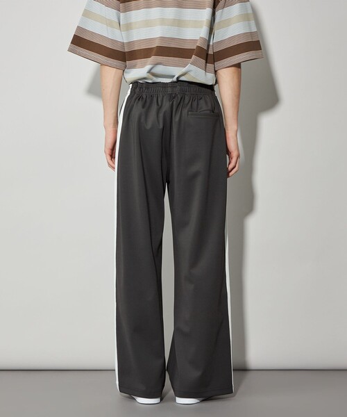 関税送料込【Courreges】ワイドレッグトラックパンツ レディース サテン ワイドレッグ トラックパンツ ベター